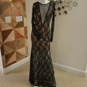 Navy Blue Evening Wedding Dress